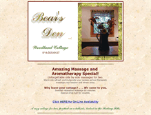 Tablet Screenshot of bearsdencottage.com